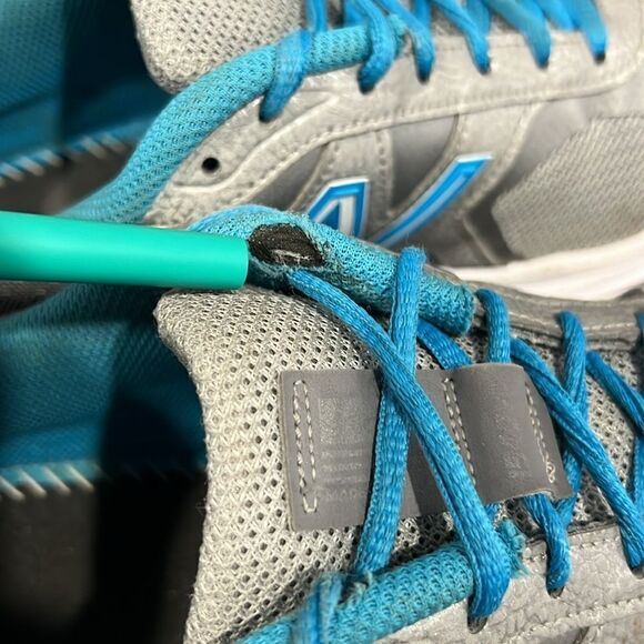 🔥🔥 NEW BALANCE 1540v3 Running Shoes Women Sz 9.5 (2E) Gray/Aqua - EUC - Picture 13 of 14